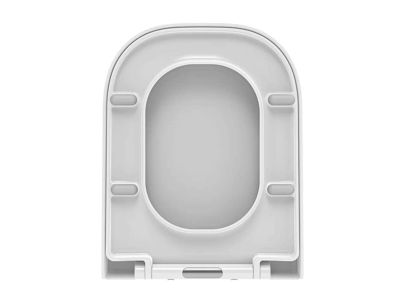 Housse De Siège De Toilette En Thermodurcissable Blanc Brillant