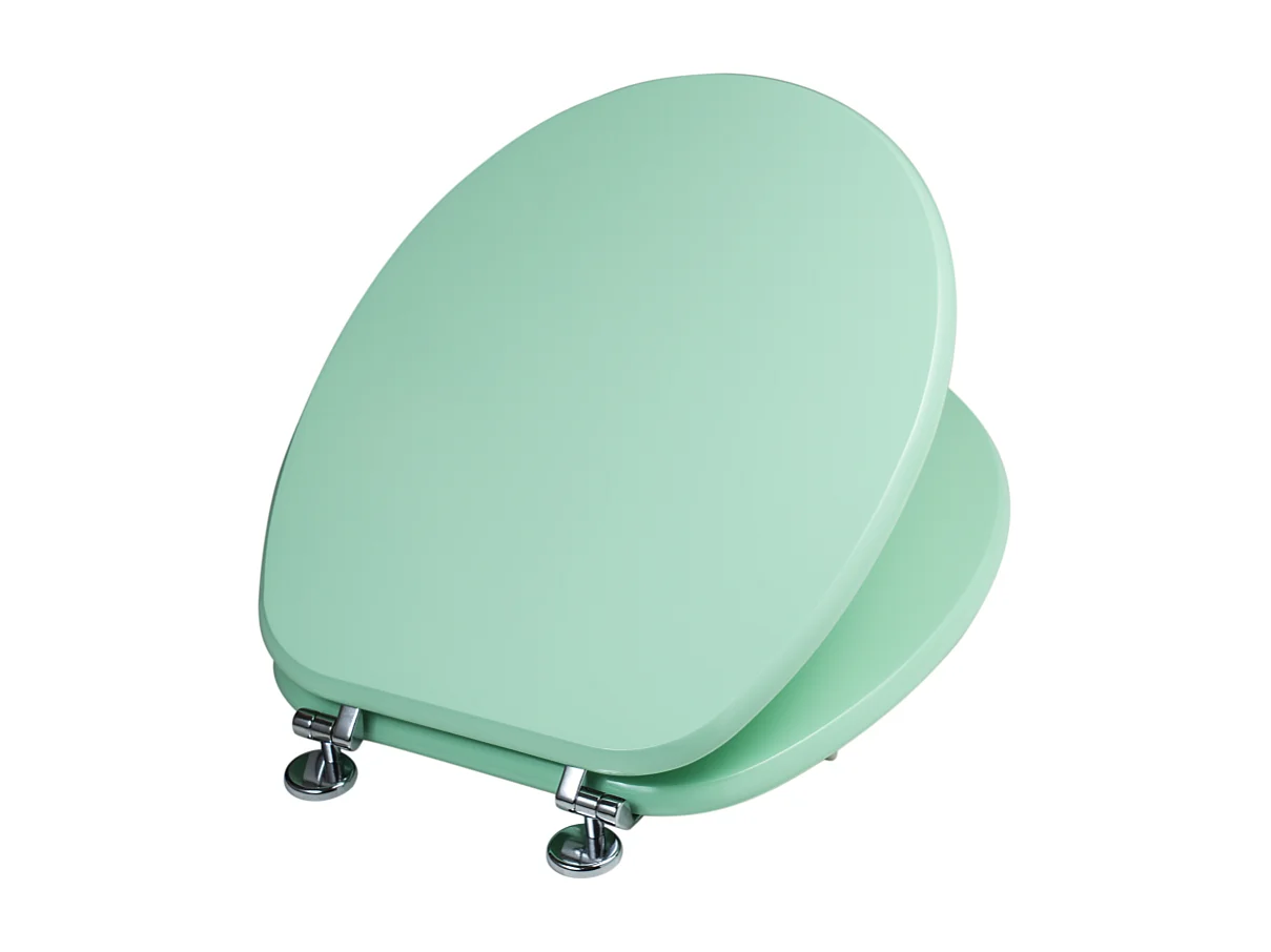 Abattant De Toilettes En Mdf Vert Certifié Fsc Compatibilité Universelle