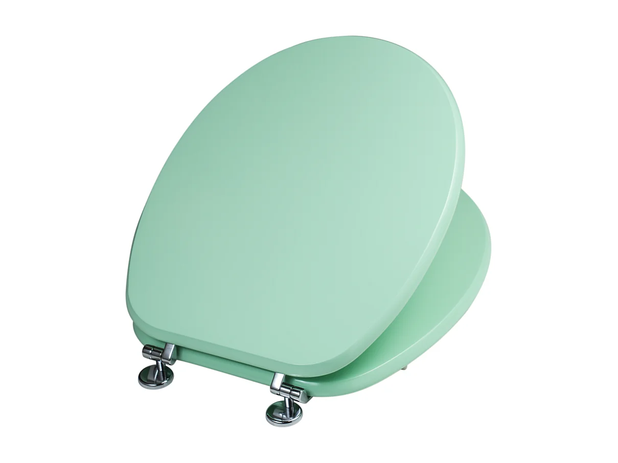 Abattant De Toilettes En Mdf Vert Certifié Fsc Compatibilité Universelle