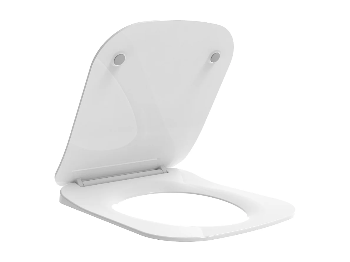 Housse De Siège De Wc En Thermodur Blanc Brillant