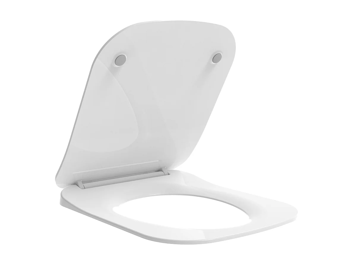 Housse De Siège De Wc En Thermodur Blanc Brillant