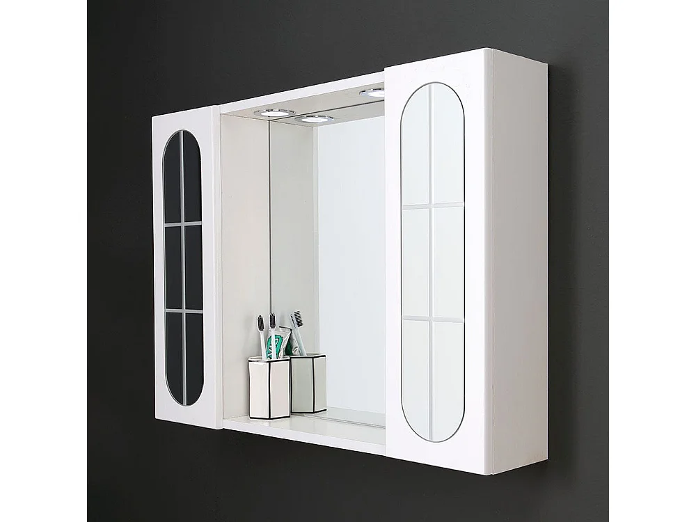 Miroir Inglesina De 77Cm Avec Deux Portes Et Spots À Led Intégrés