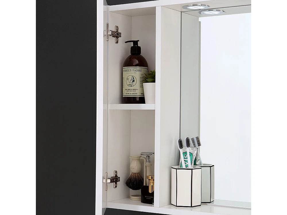 Miroir Inglesina De 77Cm Avec Deux Portes Et Spots À Led Intégrés