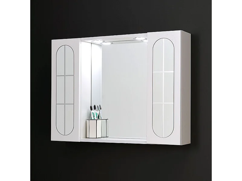 Miroir Inglesina De 77Cm Avec Deux Portes Et Spots À Led Intégrés