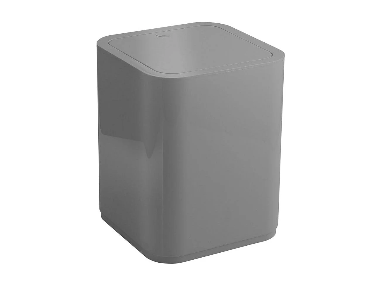 Poubelle Carrée En Polypropylène Grise 8L | Agave