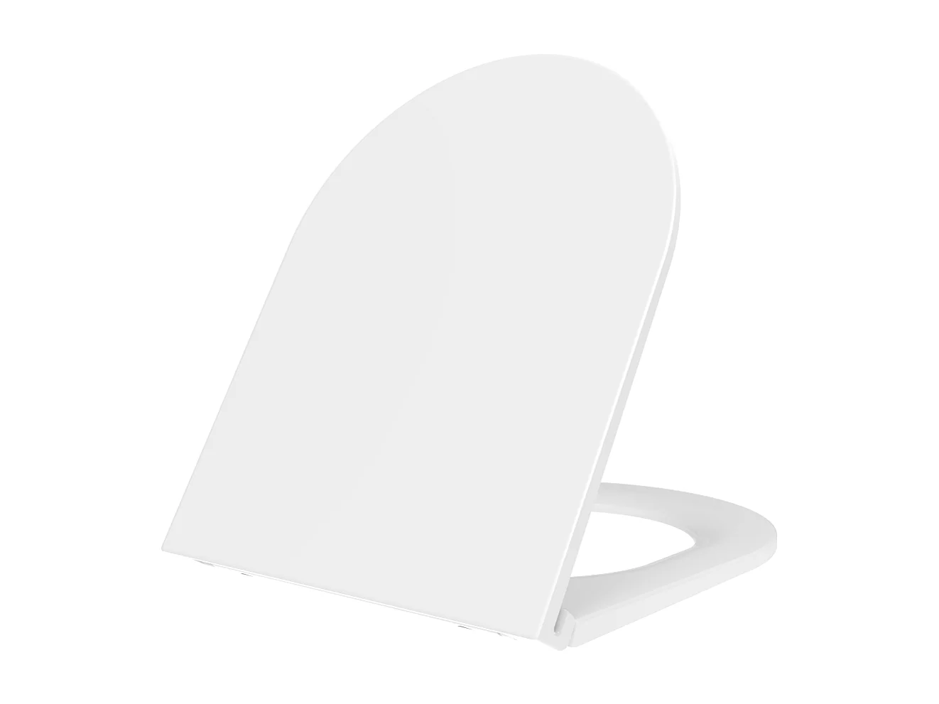 Housse De Siège De Toilette Avec Fermeture Ralentie Forme D Blanc