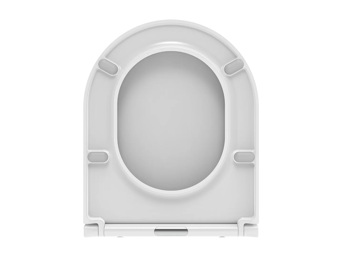 Housse De Siège De Toilette Avec Fermeture Ralentie Forme D Blanc