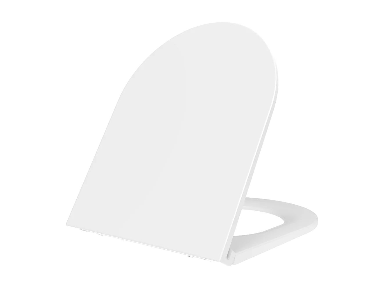 Housse De Siège De Toilette Avec Fermeture Ralentie Forme D Blanc