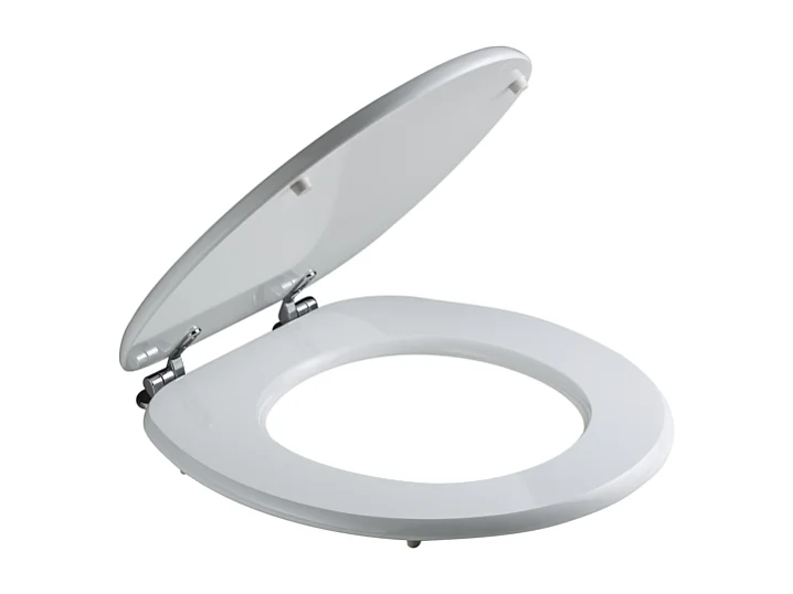 Abattant Universel De Siège De Toilette Blanc Bois Certifié Fsc