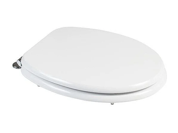 Abattant Universel De Siège De Toilette Blanc Bois Certifié Fsc