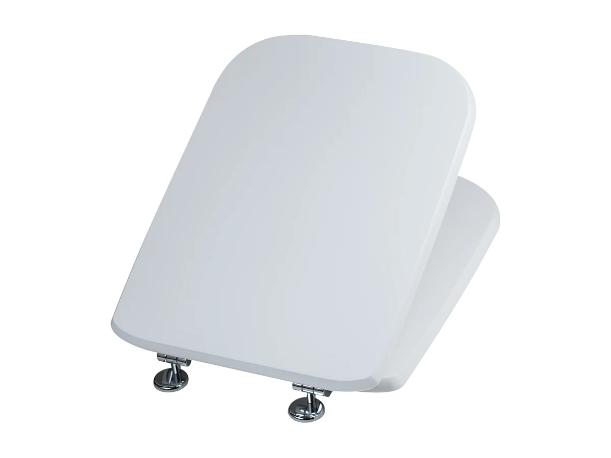 Siège De Toilette Blanc Compatible Avec Le Conca Avec Charnières Universelles