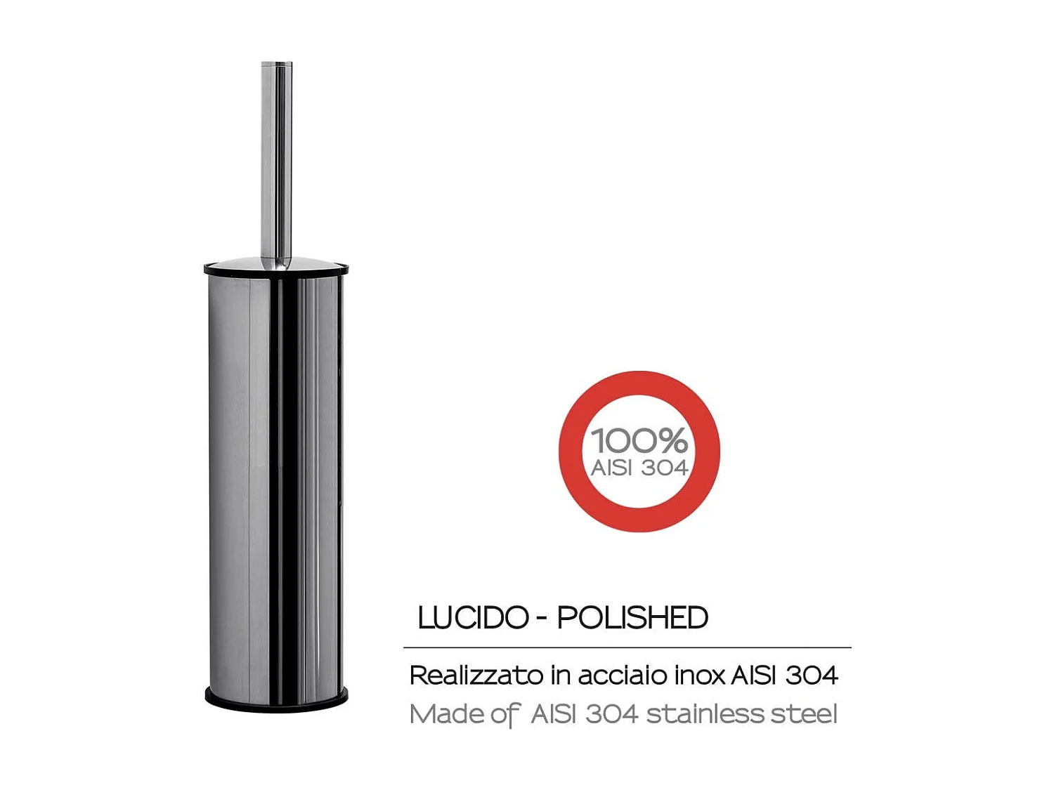 Brosse À Toilettes En Acier Inoxydable Chromé Poli | Loto