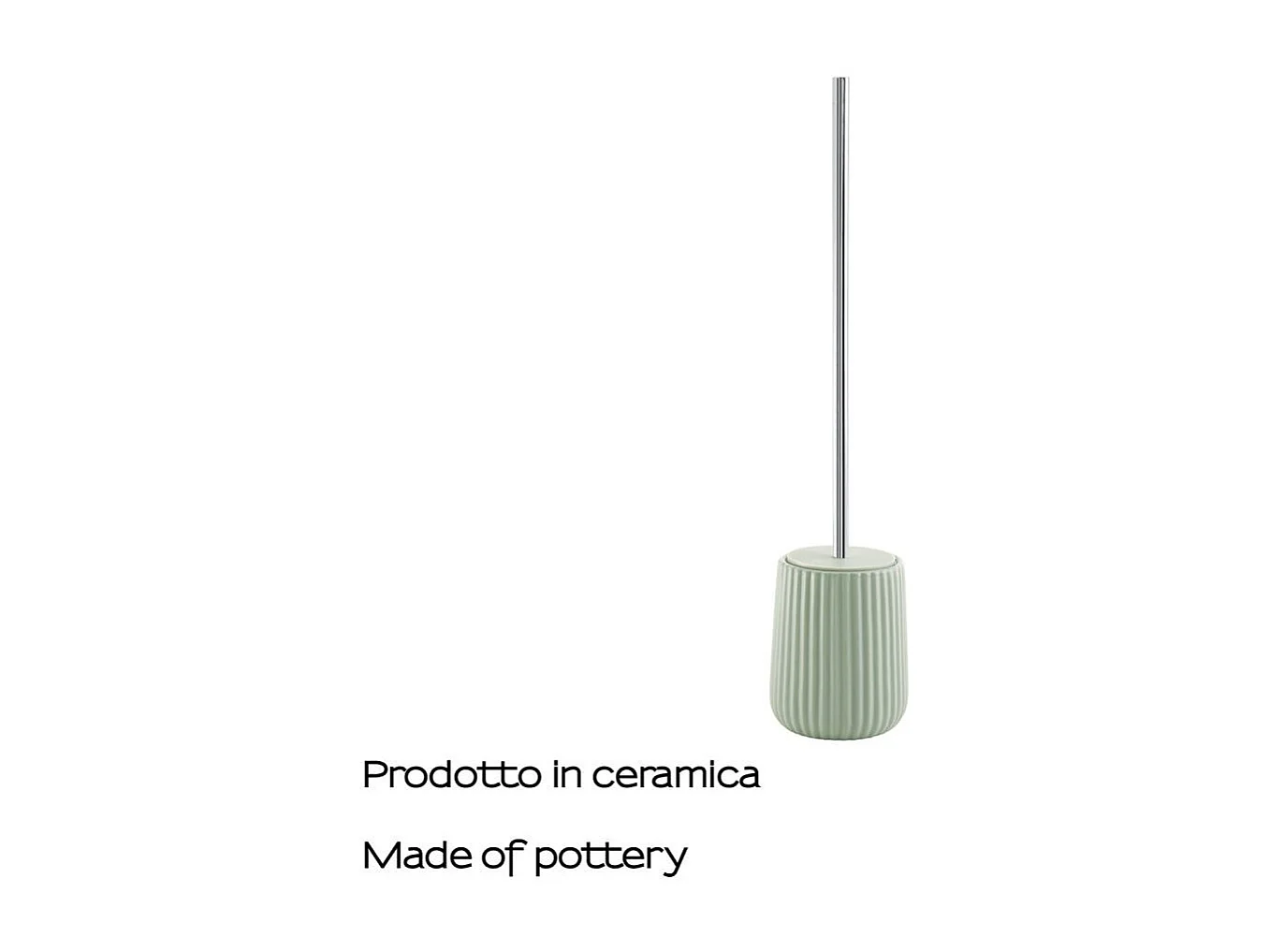 Brosse À Toilettes En Céramique Vert Sauge | Malva