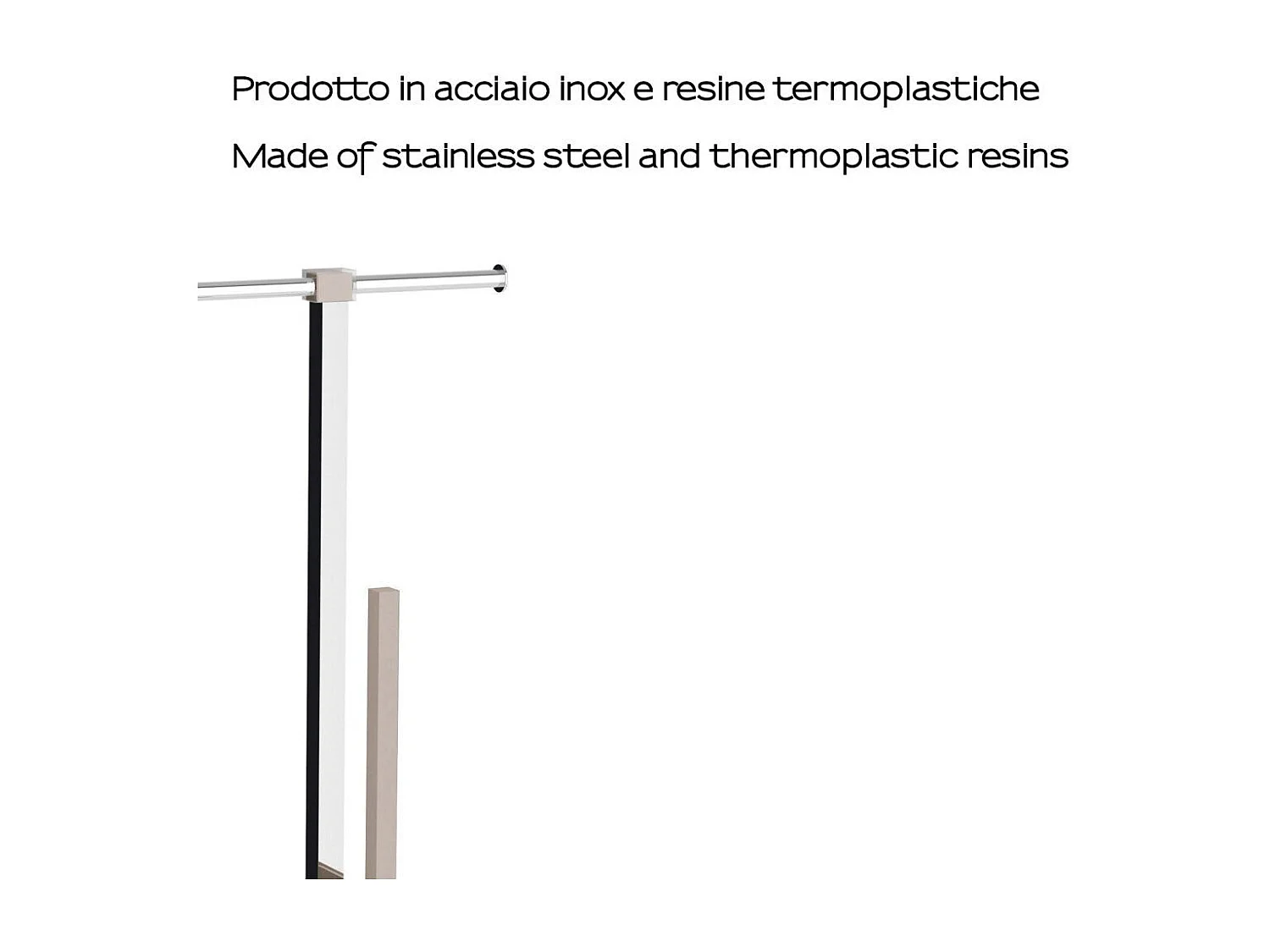 Porte-Rouleau De Papier Toilette Avec Porte-Brosse Acier Et Résine Gris Tourterelle  | Arcobaleno