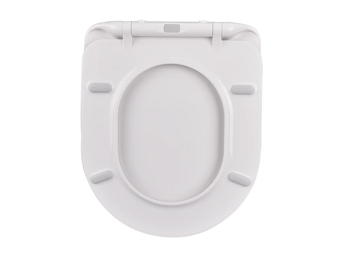 Siège De Wc Avec Amortissement En Termorésistant Blanc Brillant