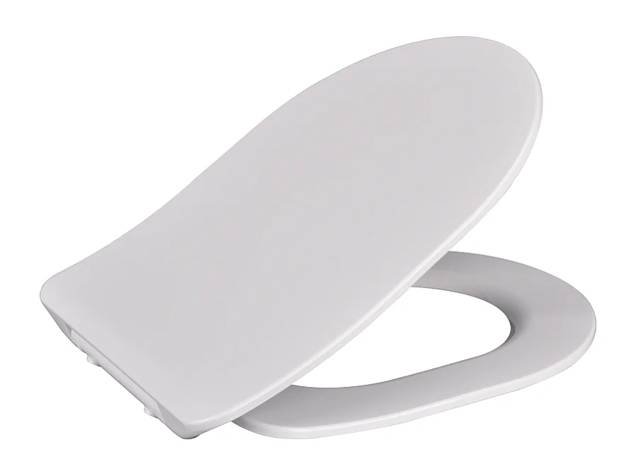 Siège De Wc Avec Amortissement En Termorésistant Blanc Brillant