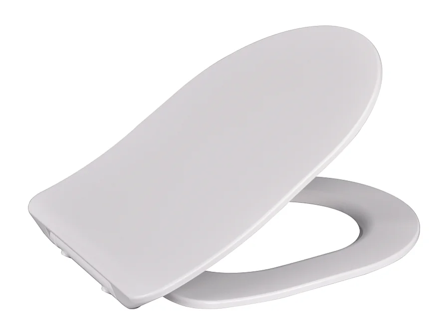 Siège De Wc Avec Amortissement En Termorésistant Blanc Brillant