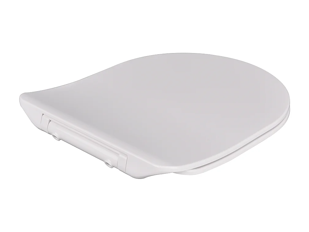 Siège De Wc Avec Amortissement En Termorésistant Blanc Brillant