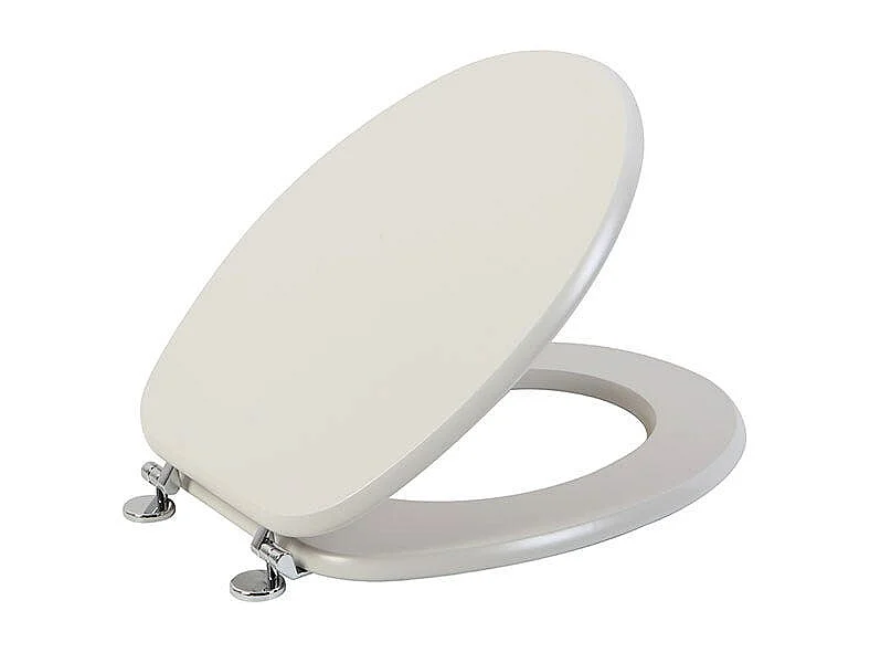 Gris Perle Mat Siège Wc Taille Universelle Charnières Métalliques