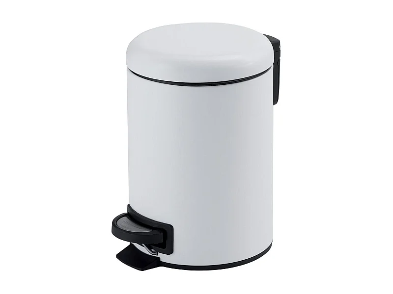 Poubelle De Salle De Bains Ronde En Acier Inoxydable À Fermeture Souple De 5 Litres, Actionnée Par Pédale | Papaya