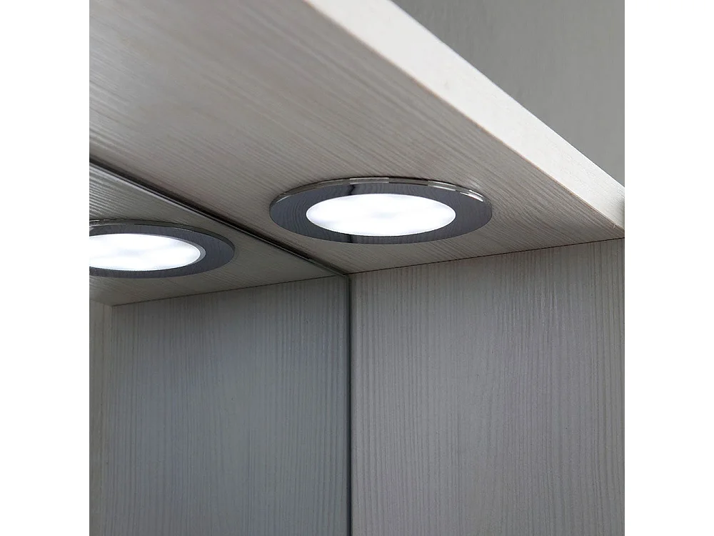 Miroir De Salle De Bains En Chêne Blanc Avec Éclairage Led