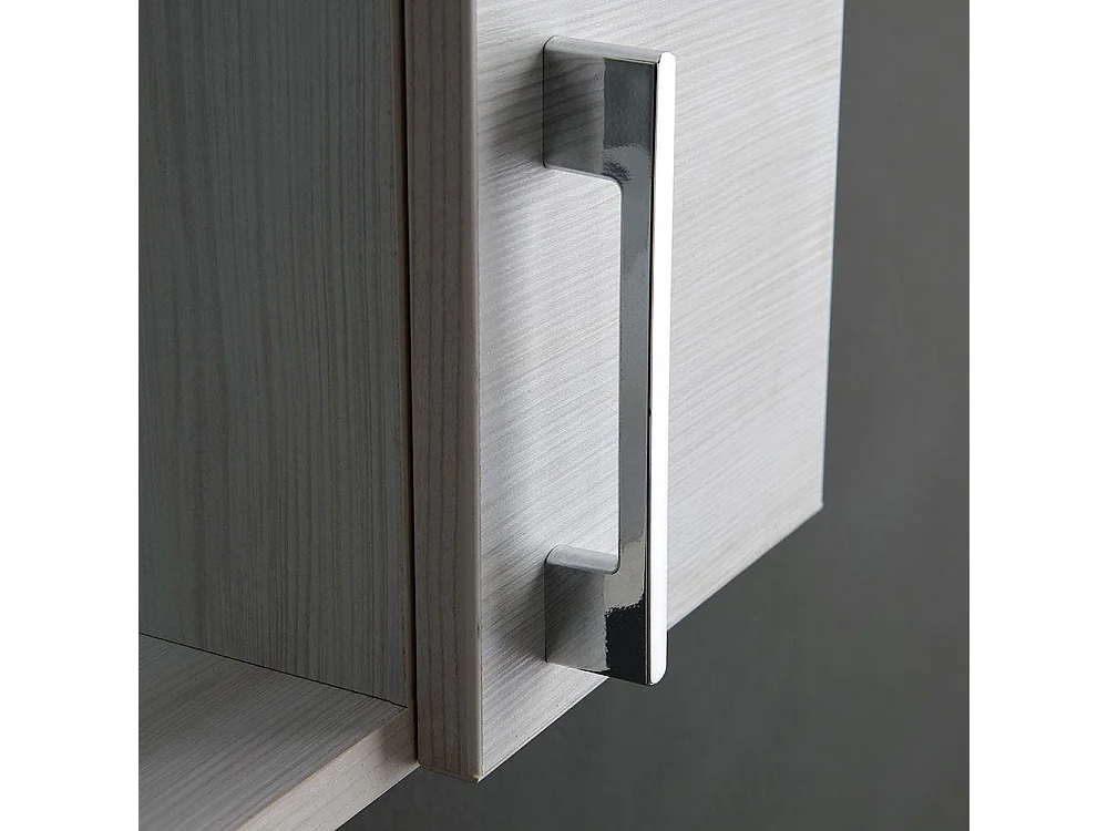 Miroir De Salle De Bains En Chêne Blanc Avec Éclairage Led
