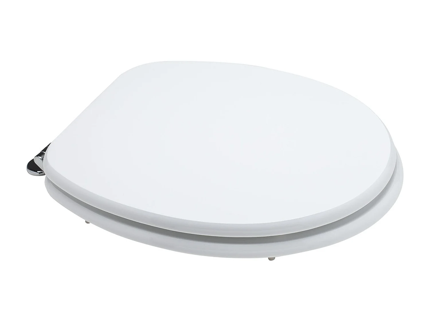 Abattant De Toilettes Universel Fsc Laqué Blanc Et Parfumé Au Bois