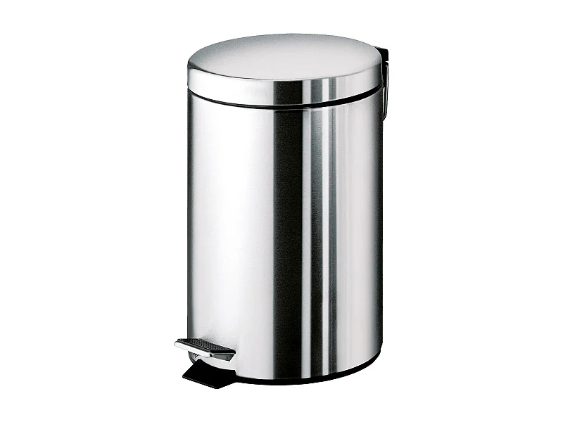Poubelle À Pedale Ronde En Acier Inox 3L