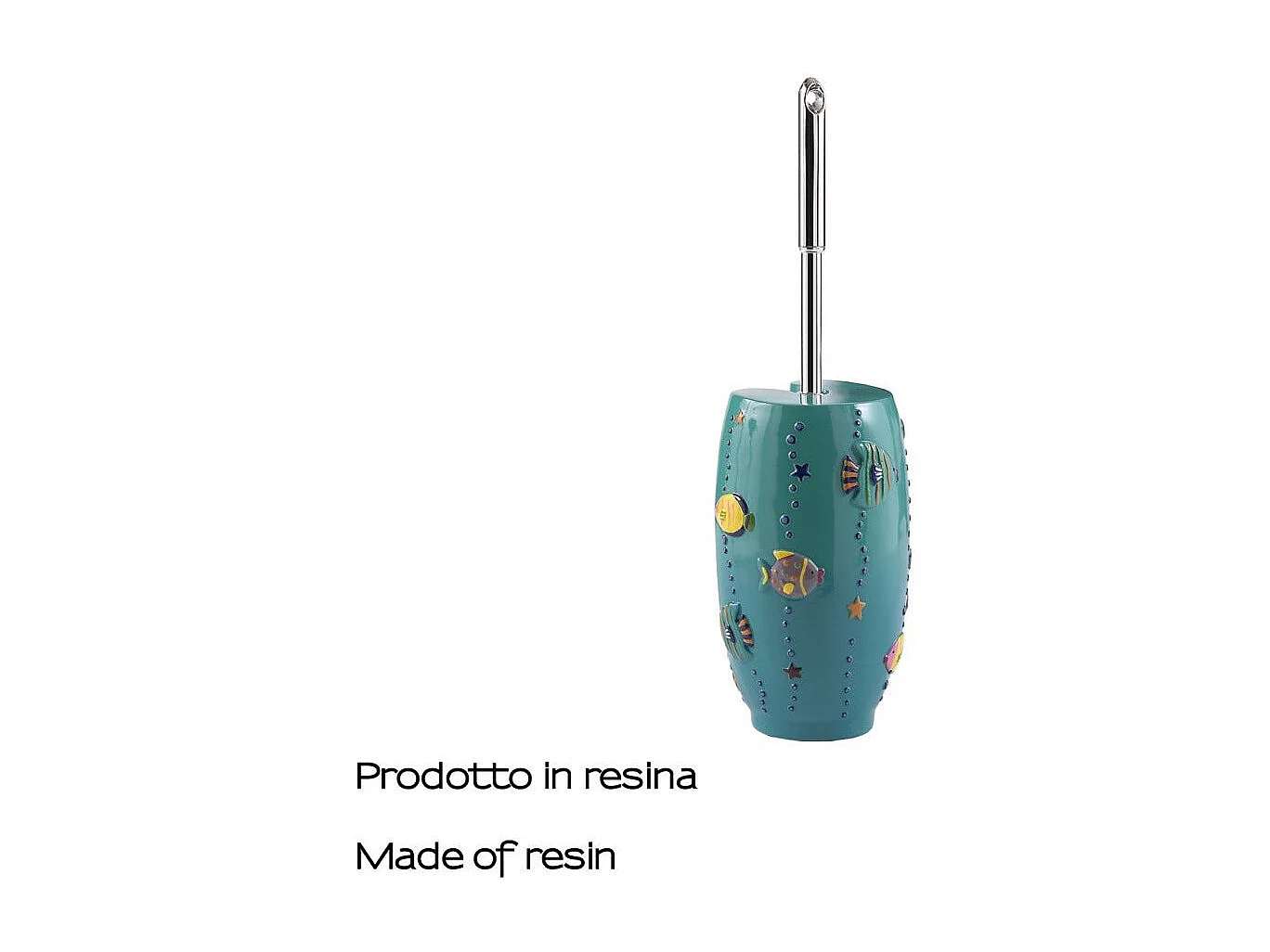 Brosse À Toilettes En Résine Pour Comptoir Turquoise | Ninfea