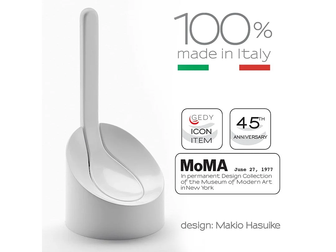 Porte-Balai Blanc En Résine Thermoplastique Avec Touffe En Pvc