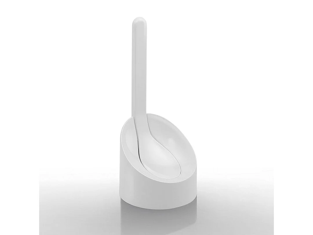 Porte-Balai Blanc En Résine Thermoplastique Avec Touffe En Pvc