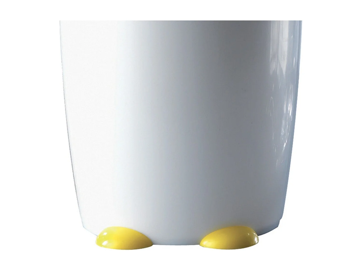 Poubelle De Salle De Bains En Résine, 7,5 Litres, Pingouin Noir/Blanc