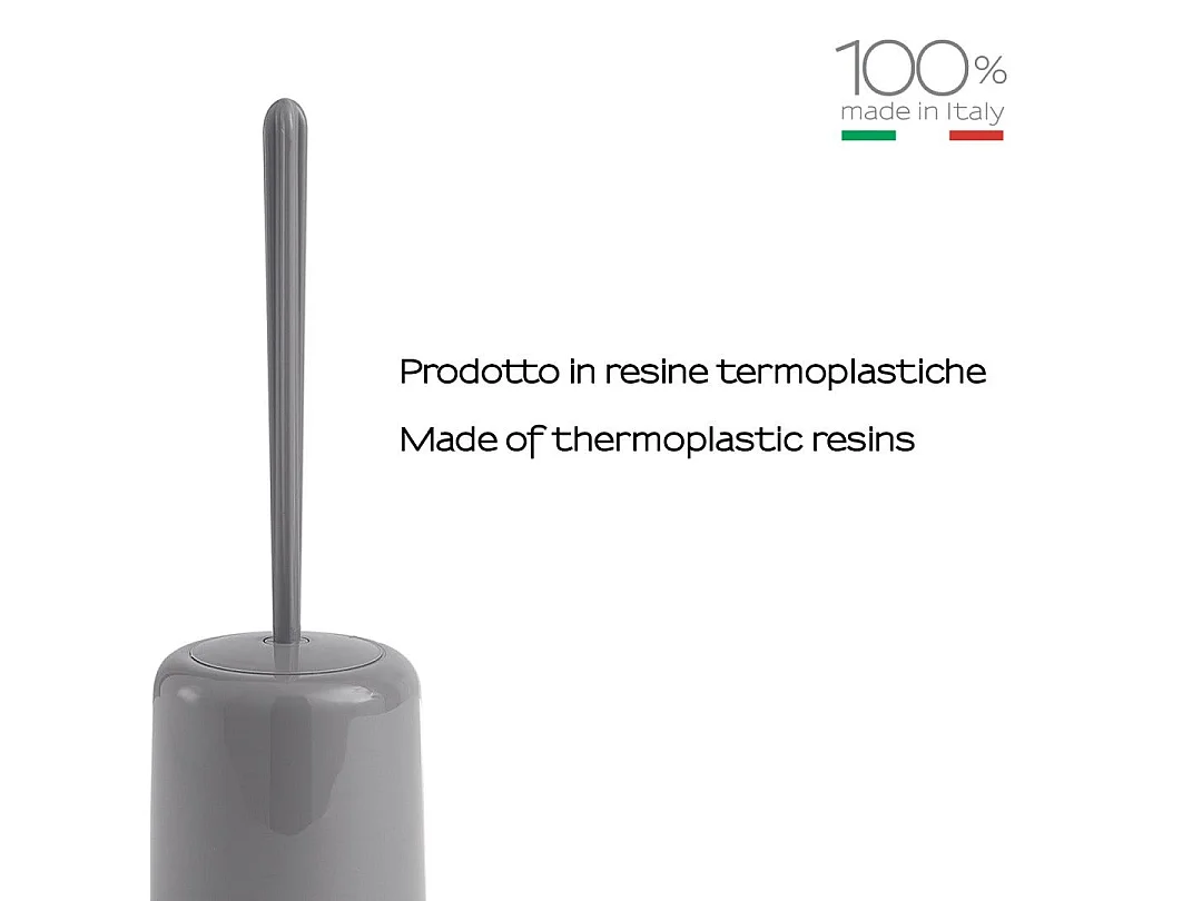 Porte-Brosse De Toilette De Comptoir Gris