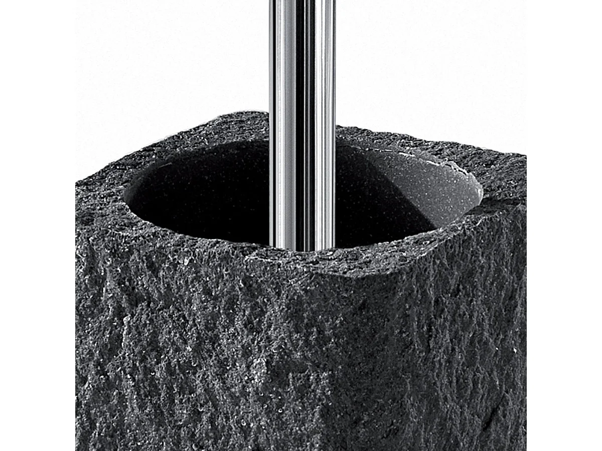 Brosse De Toilette De Comptoir Résine Anthracite | Gelso