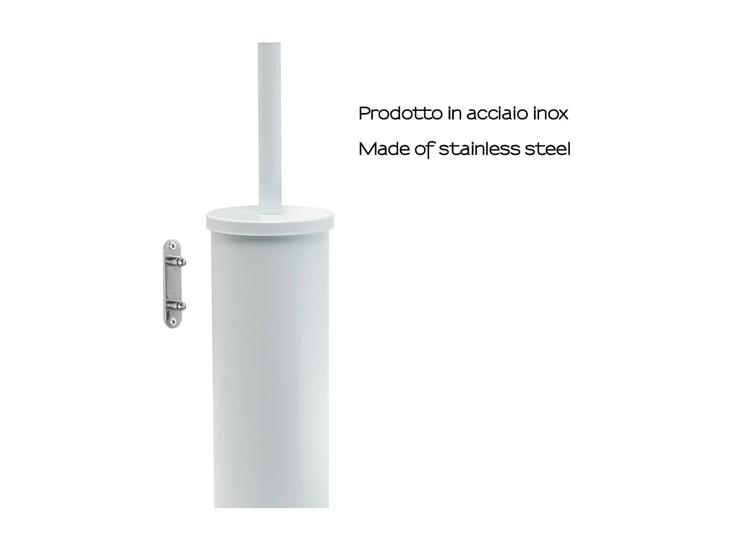 Porte-Balai Mural Pour Toilettes Blanc Mat | Ginestra