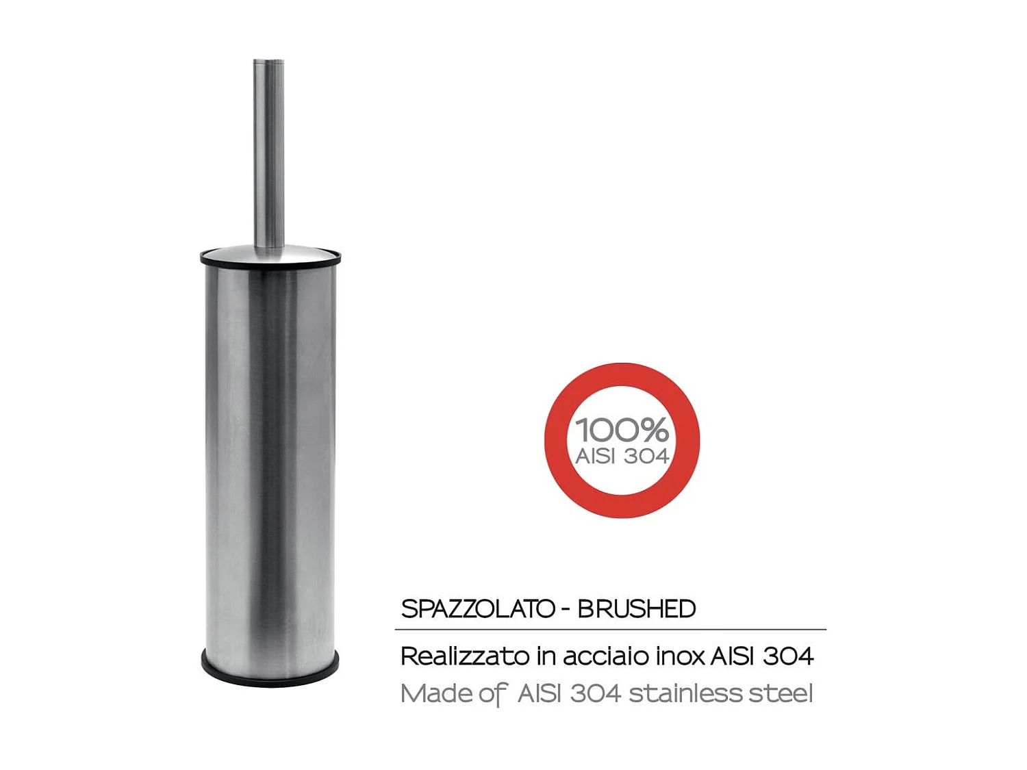 Lotus Toilettenbürste Aus Gebürstetem Edelstahl Aisi 304 - Bürstenbüschel | Loto