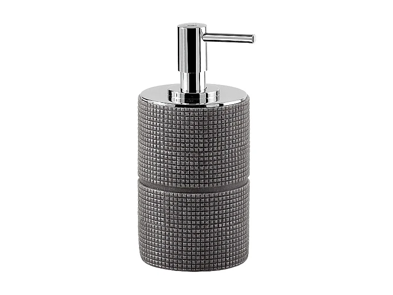 Doseur Pour Savon Liquide Salle De Bains En Résine Grise | Marily