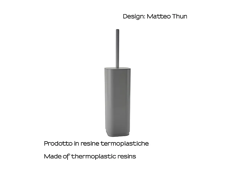 Porte-Balais De Sol Pour Toilettes Gris | Mughetto