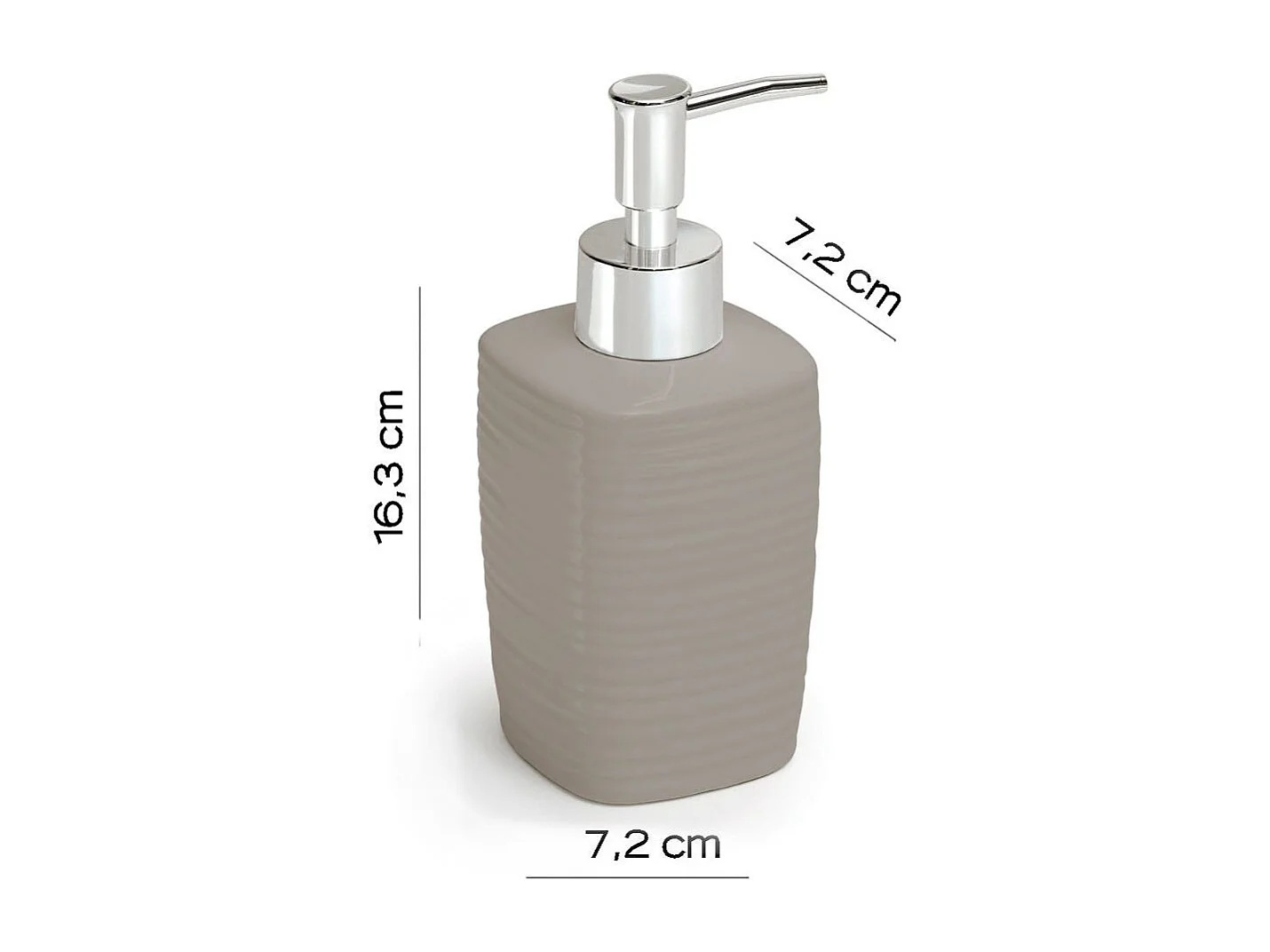 Distributeur De Savon En Céramique Gris Pigeon 240 Ml | Calla