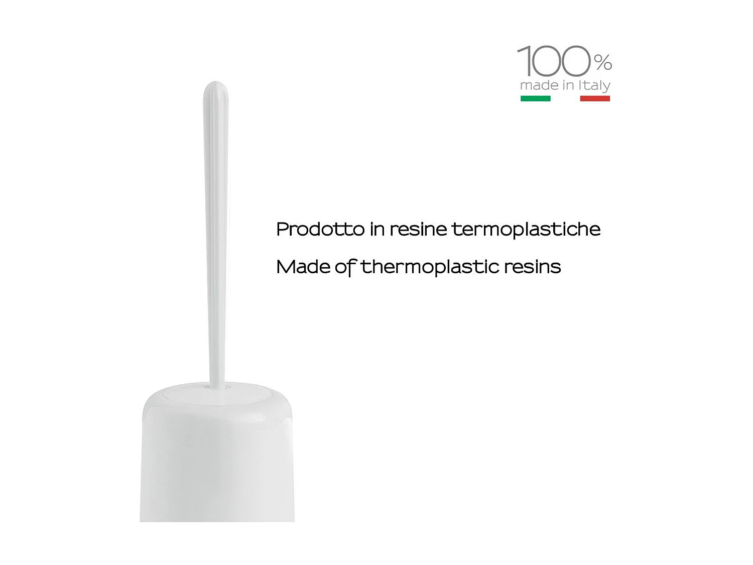 Porte-Balais Blanc Pour Toilettes