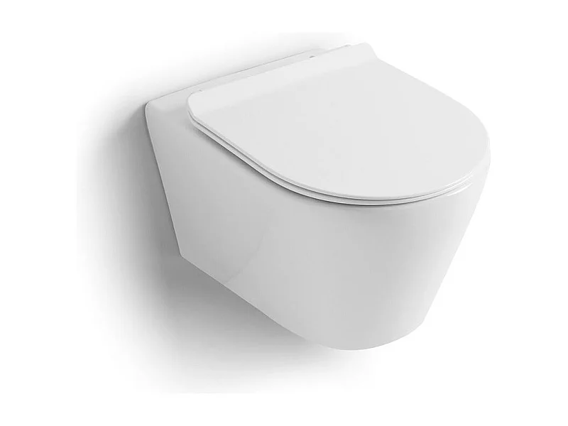 Wc Suspendu En Céramique Affleurant Rimless | Blues