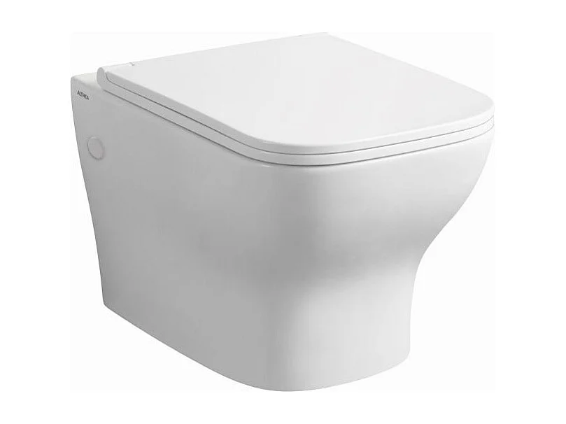 Paire D'articles Sanitaires : Bidet Et Toilette Suspendue En Céramique Blanche | Swing