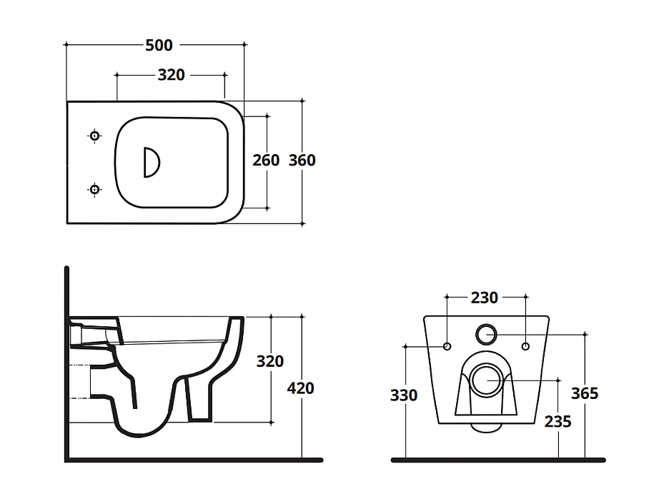 Paire D'articles Sanitaires : Bidet Et Toilette Suspendue En Céramique Blanche | Swing