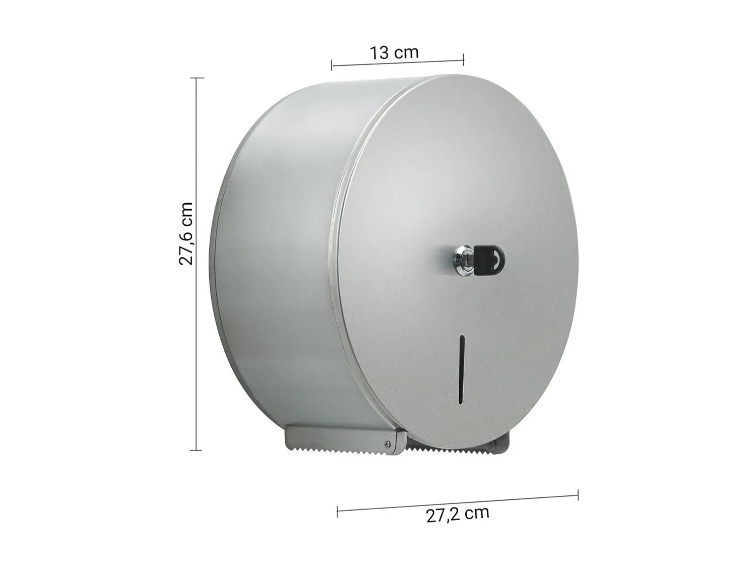 Distributeur De Papier Toilette Avec Serrure De Sécurité Acier Inoxydable Brossé