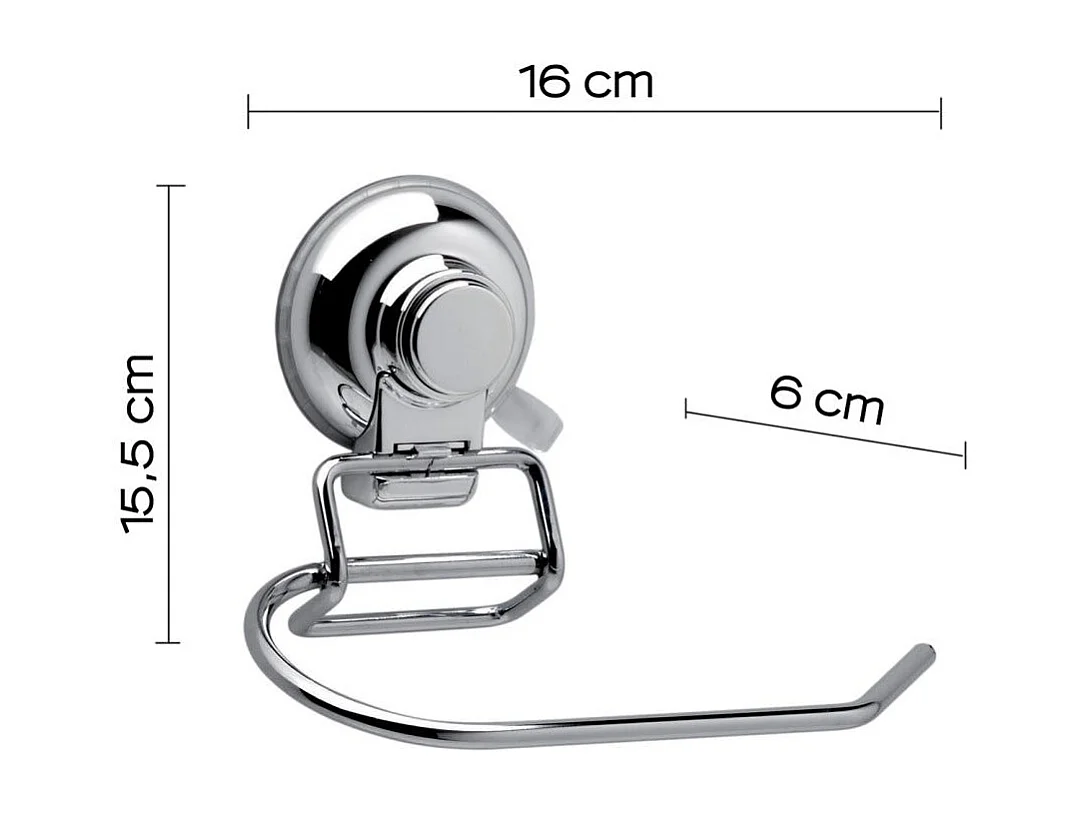 Porte-Ventouses En Métal Chromé | Menta