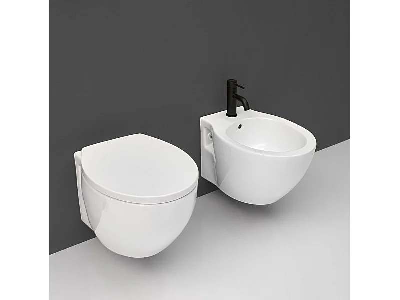 Ensembles De Salle De Bains En Céramique Blanche À Suspendre | Patascoss