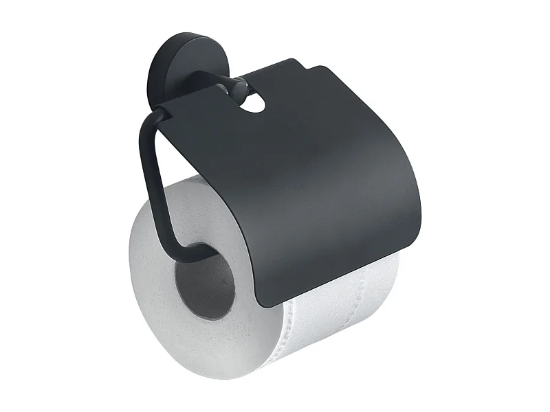 Porte-Rouleaux De Papier Toilette Mural En Acier Inoxydable Noir Mat  | Violetta