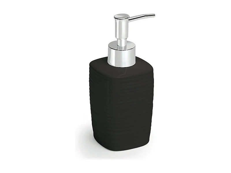 Distributeur De Savon En Céramique Noire De 240 Ml  | Calla