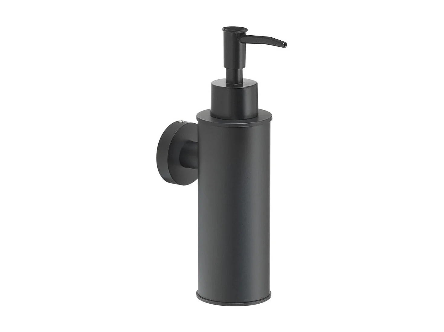 Distributeur De Savon Liquide Rond 150Ml Noir Mat | Seal