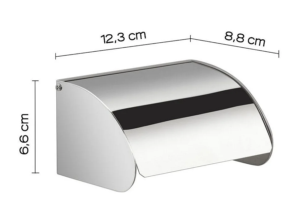 Porte-Rouleau De Papier Toilette Mural En Chrome Poli | Loto